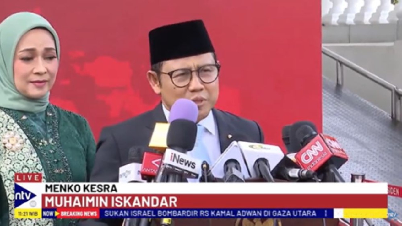 Menko Pemberdayaan Masyarakat Muhaimin Iskandar  atau Cak Imin