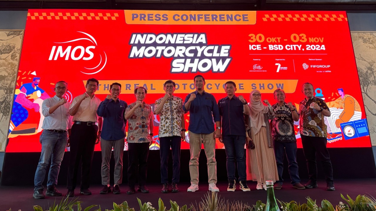 Asosiasi Industri Sepeda Motor Indonesia (AISI) kembali menyelenggarakan pameran sepeda motor terbesar, Indonesia Motorcycle Show (IMOS) 2024. (Foto: Amara Tujuh Perjuangan)