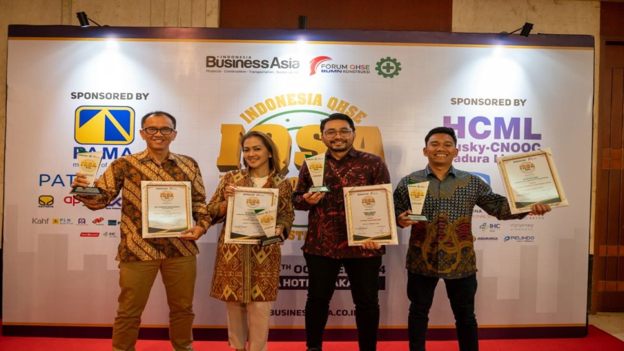 Pertamina melalui anak perusahaannya PT Patra Jasa meraih 4 penghargaan pada ajang penghargaan Indonesia QHSE Sustainability For Business Award 2024 (IQSA 2024)/Foto: Istimewa