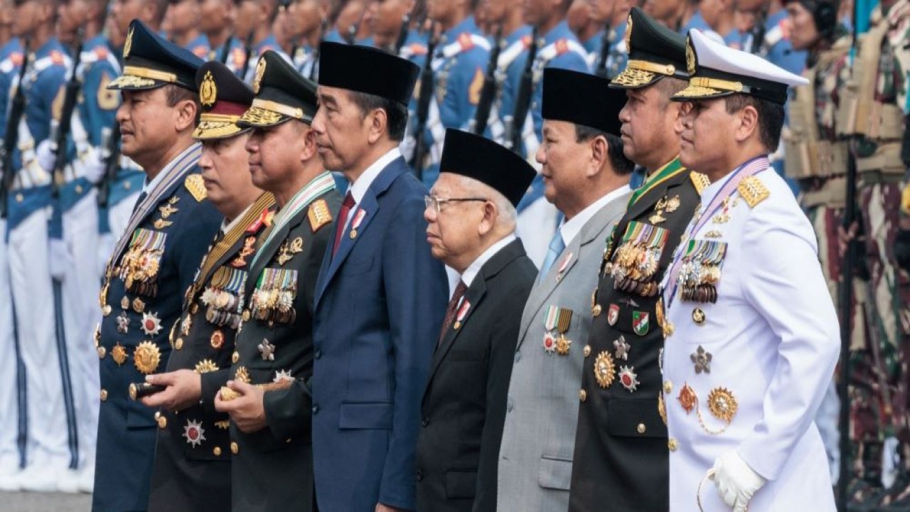 Jokowi saat menghadiri HUT ke-79 TNI di Jakarta/ist