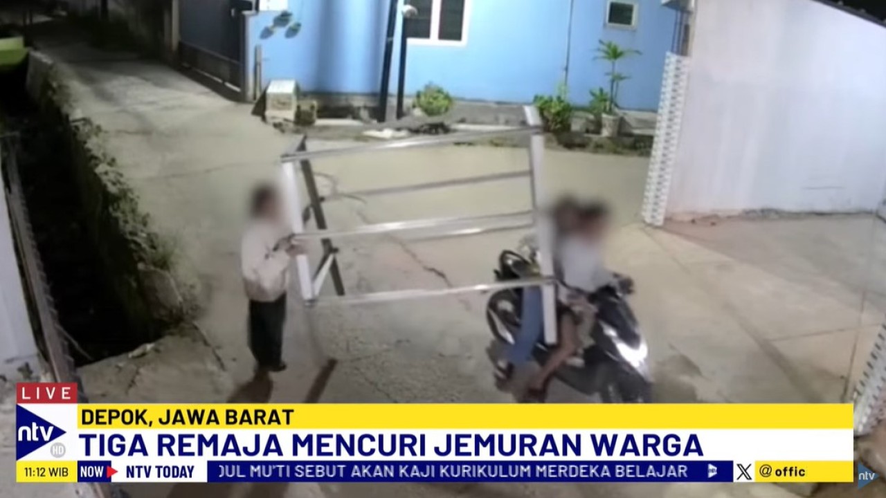 Sebanyak tiga remaja kedapatan mencuri jemuran milik warga di Pasir Putih, Sawangan, Kota Depok, Jawa Barat, menjadi viral di media sosial.