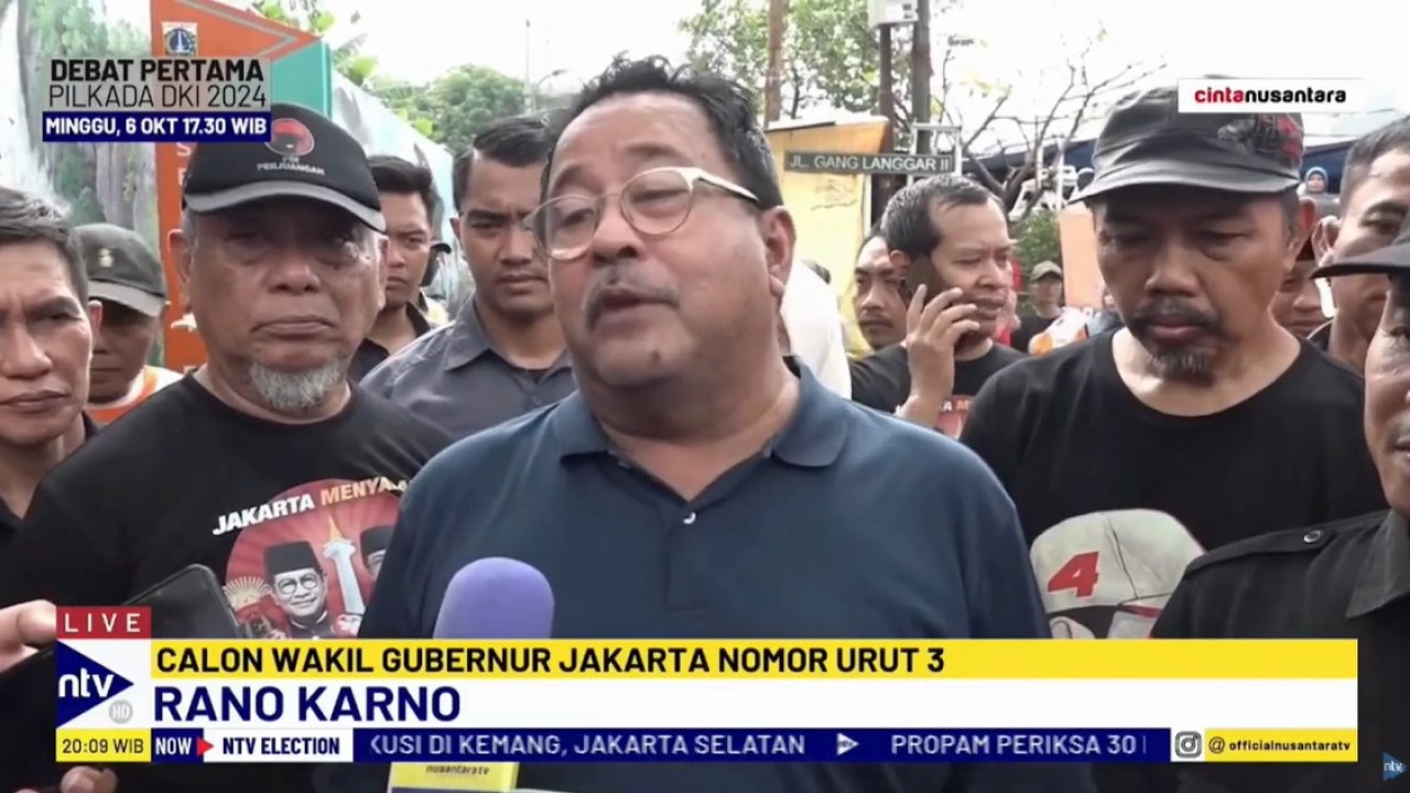 Cawagub DKI Jakarta nomor urut 3, Rano Karno, menyebut banjir merupakan permasalahan klasik lantaran terdapat 13 aliran sungai yang melintasi Kota Jakarta.