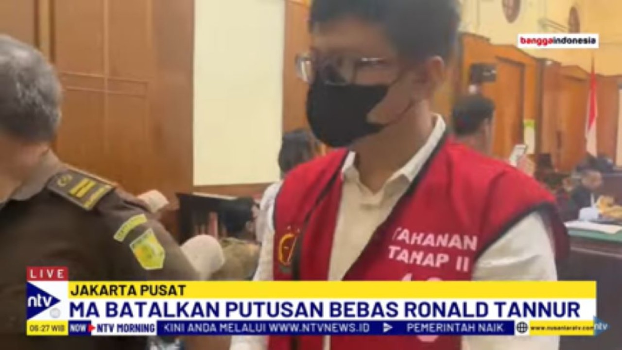 Ronald Tannur terdakwa kasus pembunuhan Dini Sera Afrianti yang sempat divonis bebas kini diburu penyidik Jampidsus Kejagung