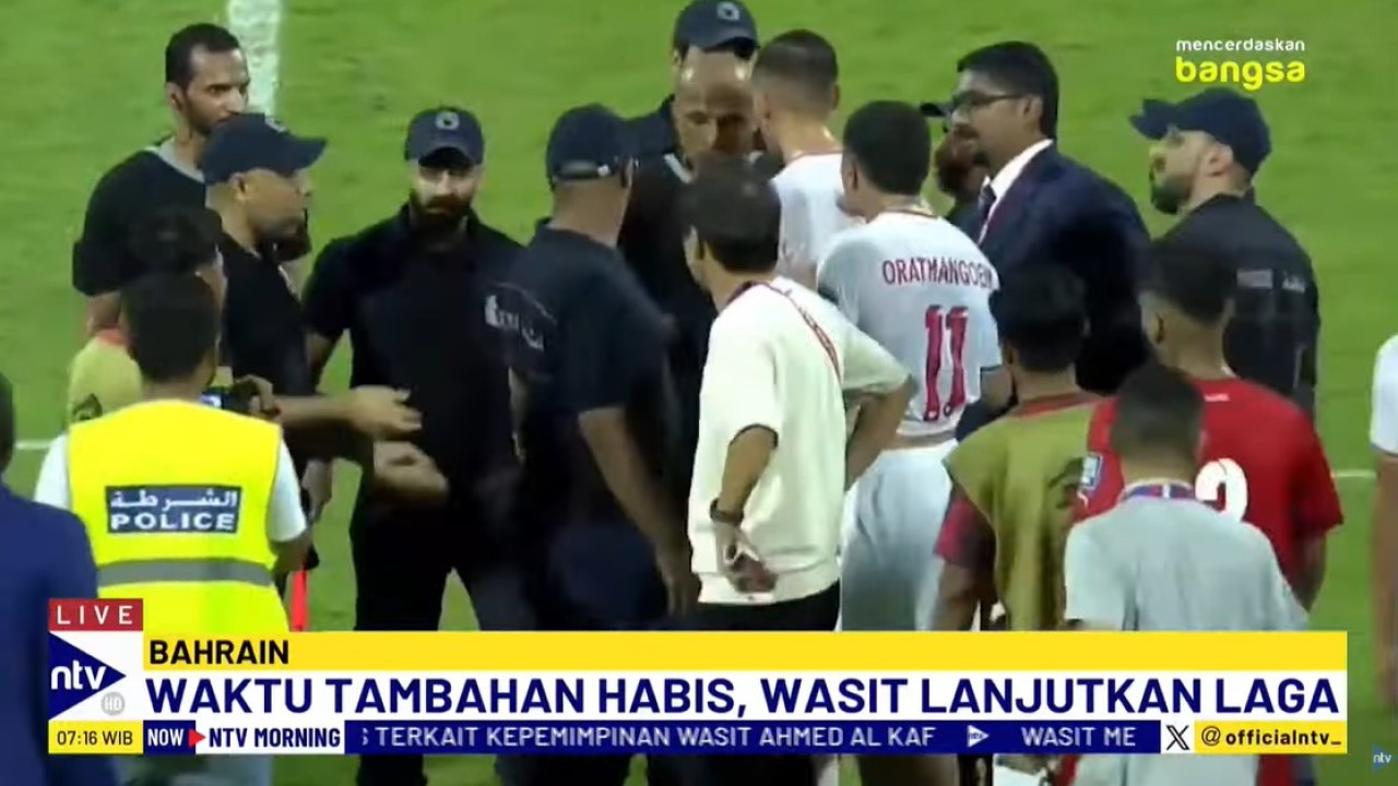 Laga kualifikasi Piala Dunia 2026 antara Timnas Indonesia dan Bahrain pada Kamis (10/10/224) malam diwarnai kontroversi.