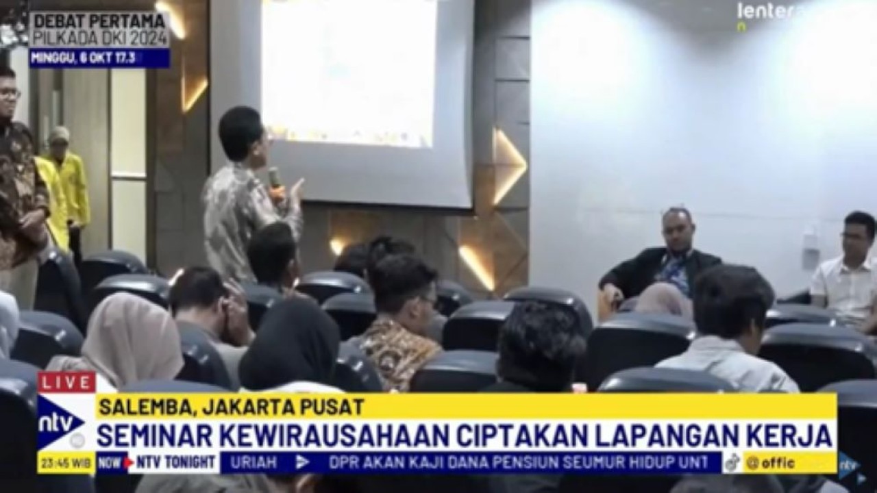 Manajemen Fakultas Ekonomi Universitas Indonesia  menggelar seminar kewirausahaan yang didukung NusantaraTV/tangkapan layar NTV