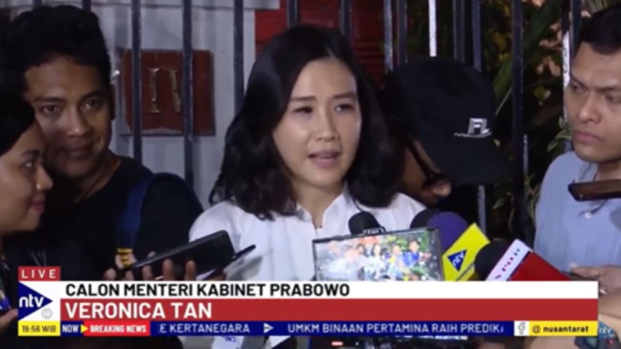 Mantan istri Ahok, Veronica Tan turut dipanggil ke kediaman Prabowo di Kertanegara