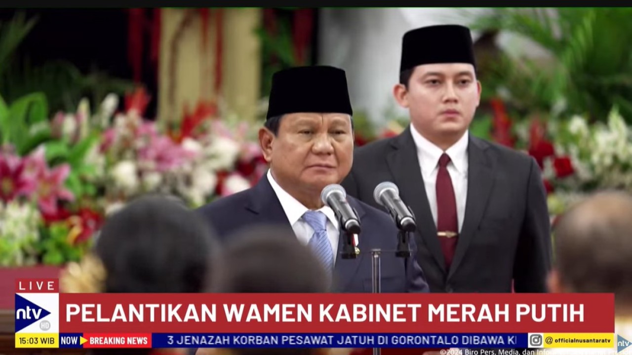 Presiden Prabowo Subianto resmi melantik para wakil menteri (wamen) anggota Kabinet Merah Putih periode 2024-2025.