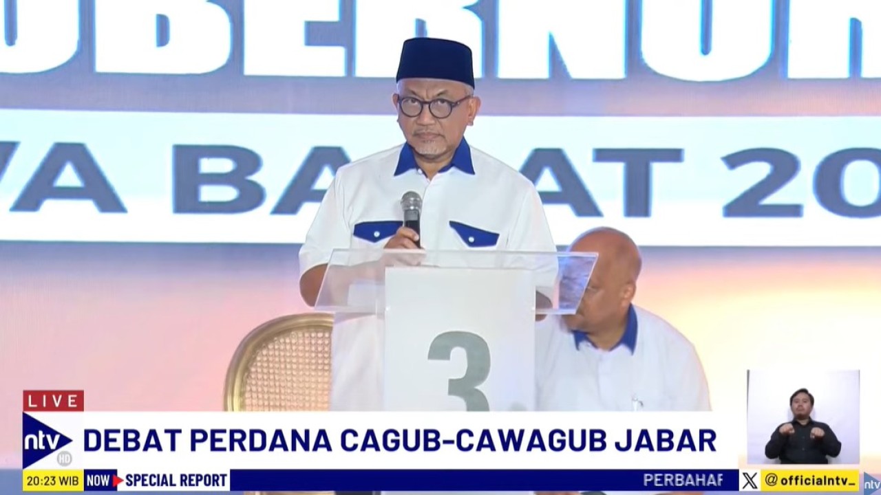 Calon Gubernur Jawa Barat nomor urut 3, Ahmad Syaikhu.