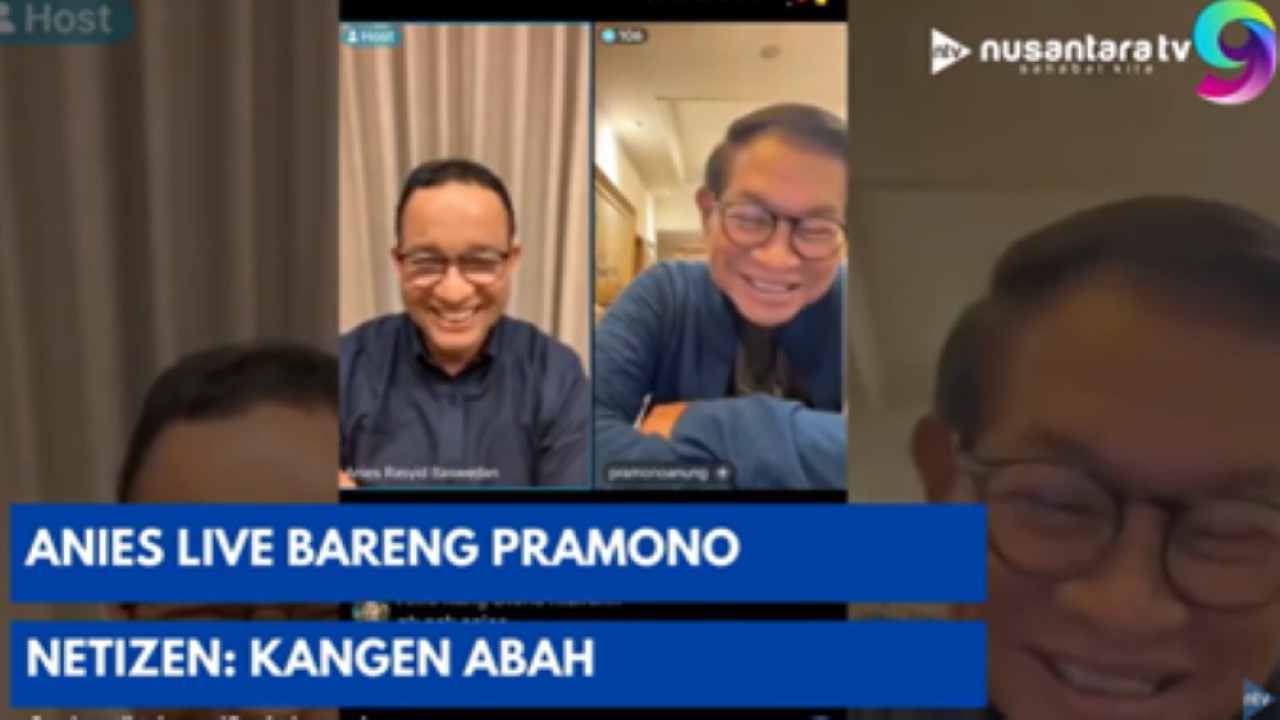 Anies Baswedan live di TikTok bareng Pramono Anung