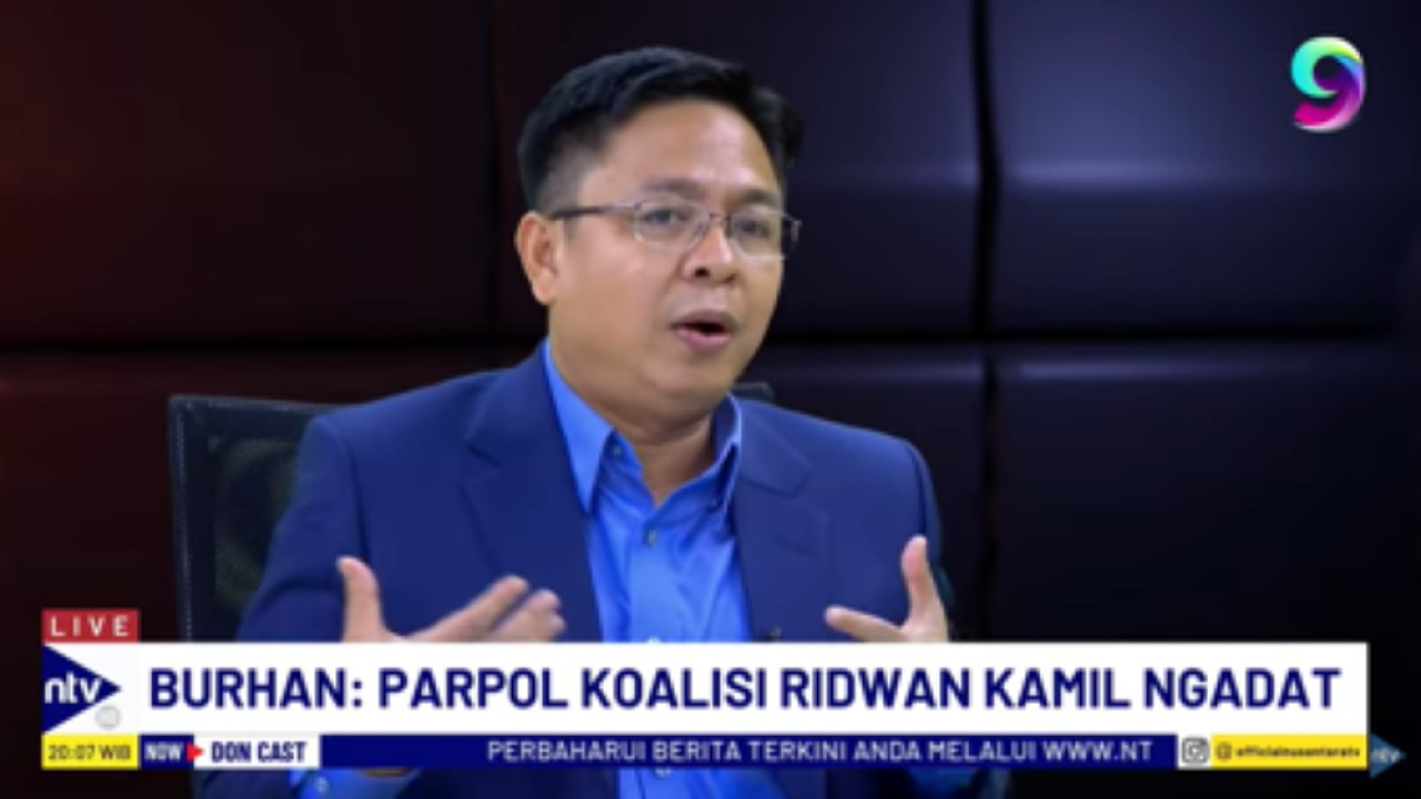 Founder sekaligus Peneliti Utama Indikator Politik Indonesia, Burhanuddin Muhtadi dalam acara DonCast di NusantaraTV/tangkapan layar NTV