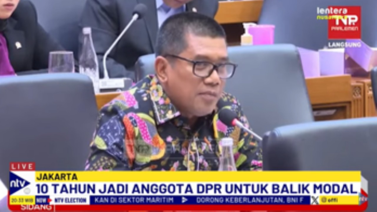 Anggota DPR RI dari Fraksi Nasdem, Muslim Ayub usulkan Pemilu 10 tahun sekali agar bisa kembali modal