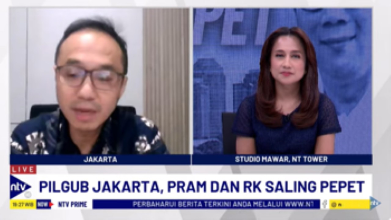 Direktur Eksekutif Charta Politika Indonesia Yunarto Wijaya dalam Dialog NTV Prime di NusantaraTV