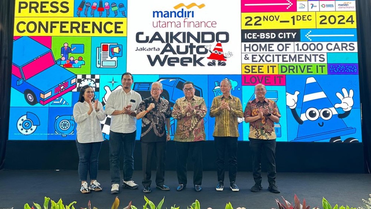 Mandiri Utama Finance Gaikindo Jakarta Auto Week (MUF GJAW) 2024, digelar di ICE BSD City, Kabupaten Tangerang, Banten, pada 22 November hingga 1 Desember 2024. (Foto: Istimewa/Seven Event)