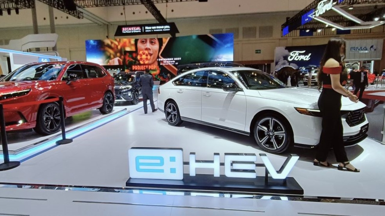 Honda memamerkan 10 model mobil unggulan di MUF GJAW 2024. (Foto: Adiantoro/NTV)