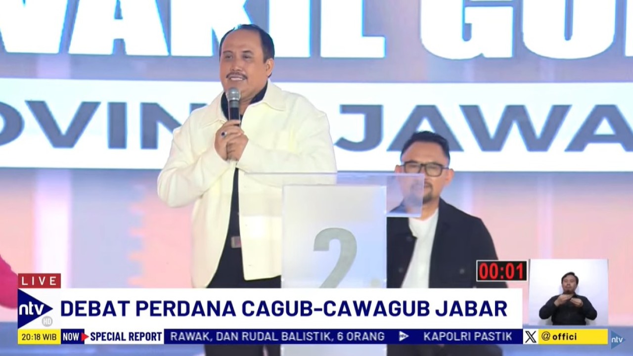 Calon Gubernur Jawa Barat nomor urut 2 Jeje Wiradinata.