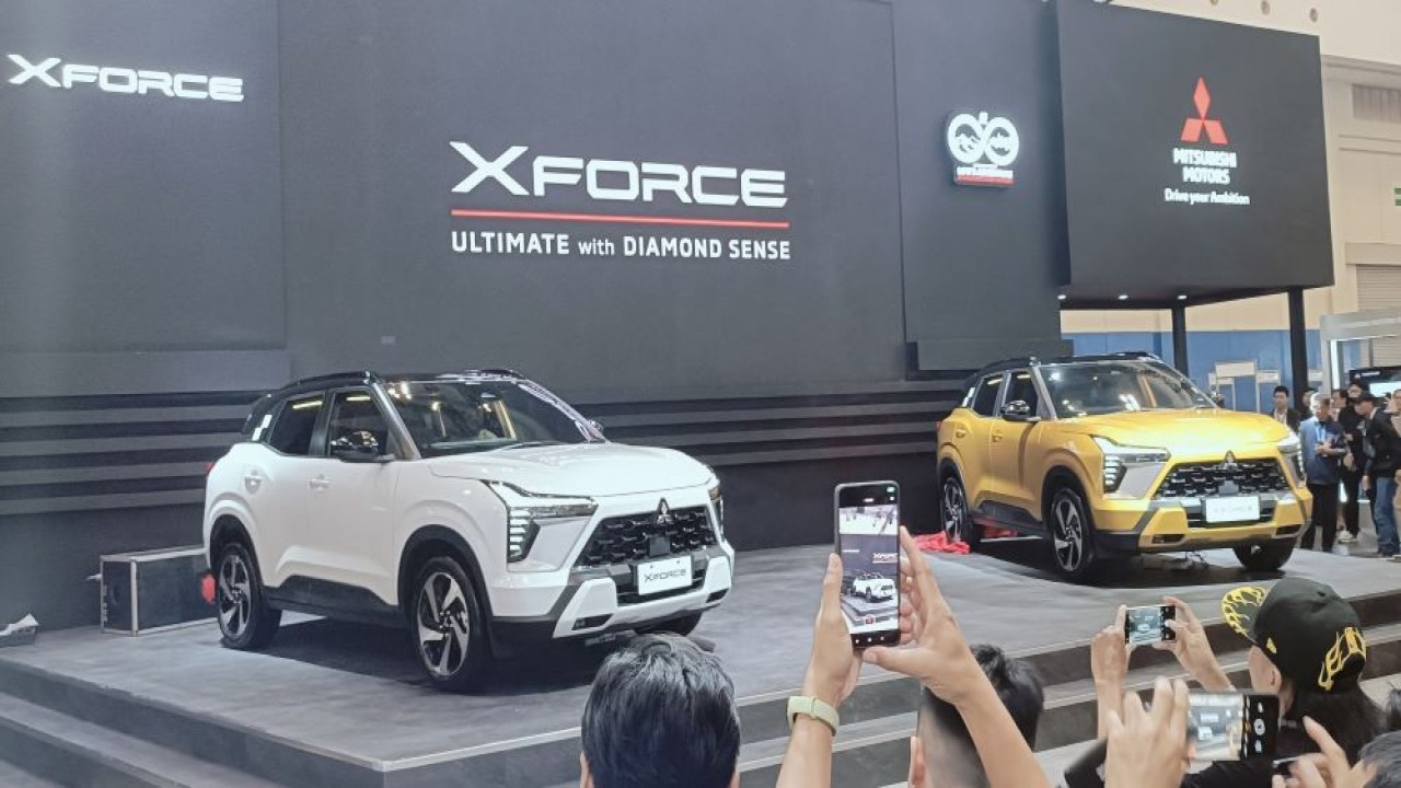 Peluncuran varian baru Mitsubishi Xforce Ultimate DS hadir dengan penyematan teknologi "Diamond Sense" di MUF GJAW 2024. (Foto: Adiantoro/NTV)