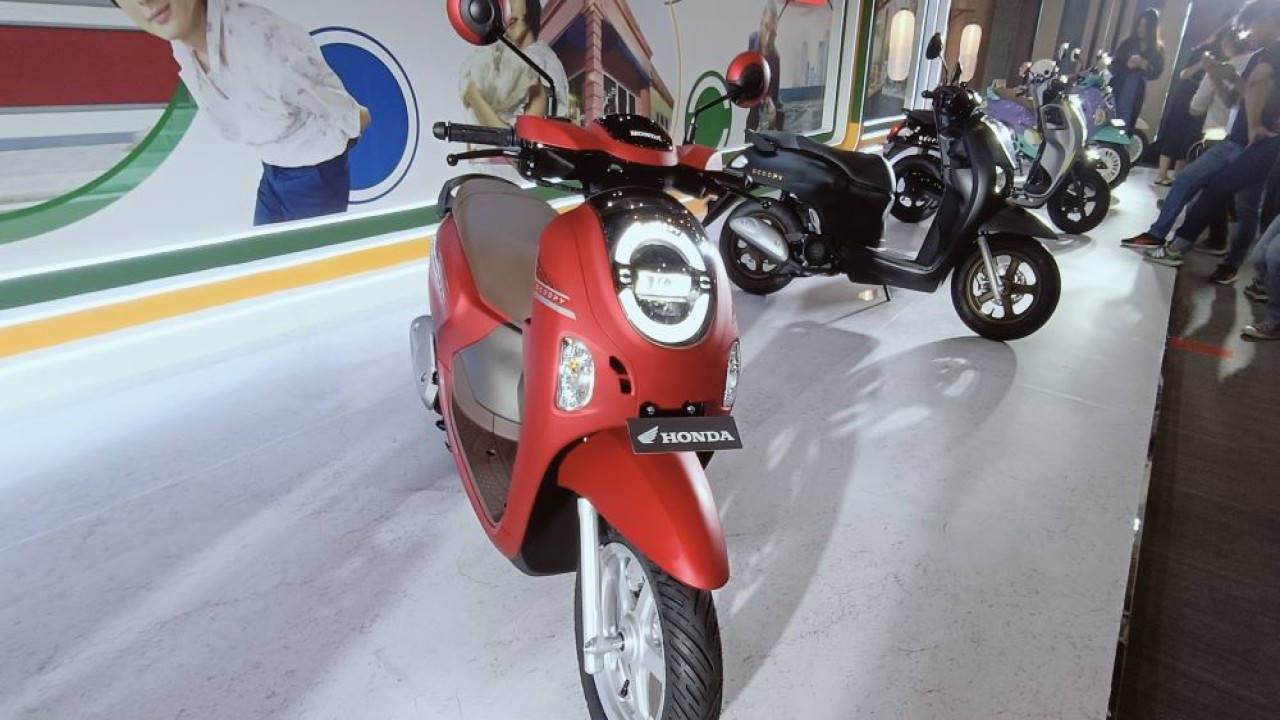 PT Astra Honda Motor (AHM) resmi meluncurkan New Honda Scoopy pada Selasa (5/11/2024). (Foto: Adiantoro/NTV)