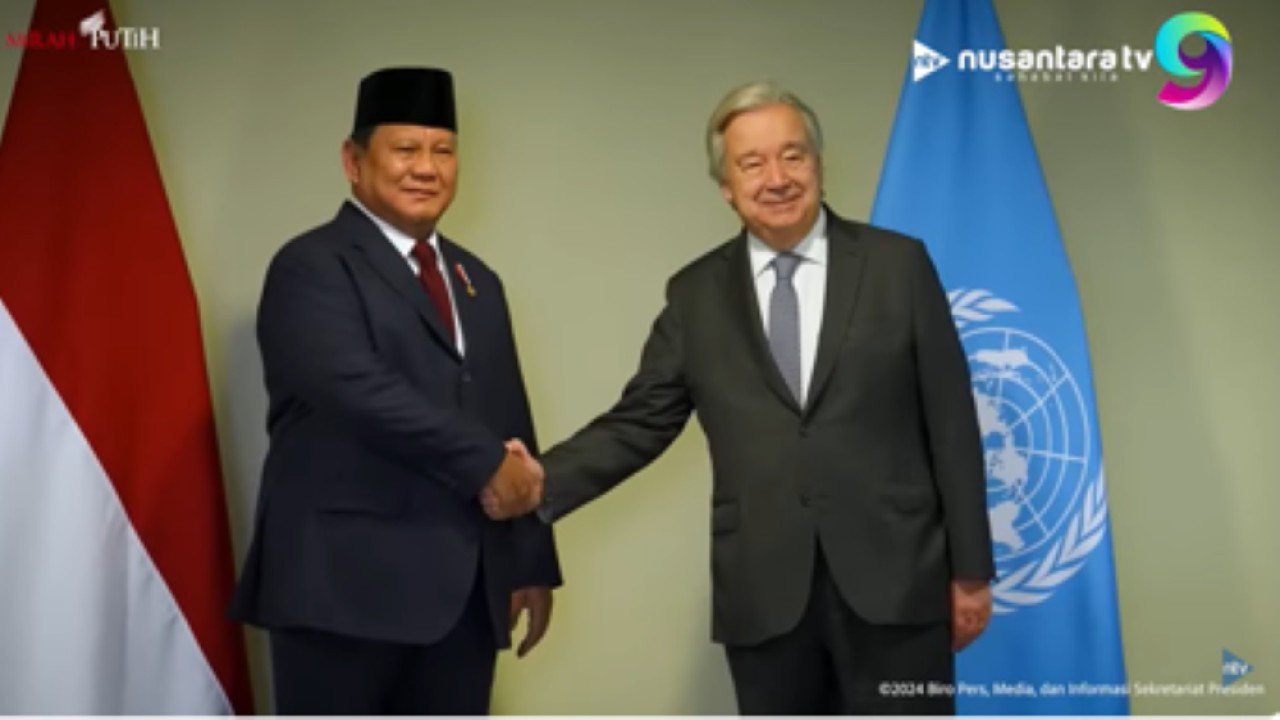 Presiden Prabowo Subianto bertemu Sekjen PBB, Antonio Guterres