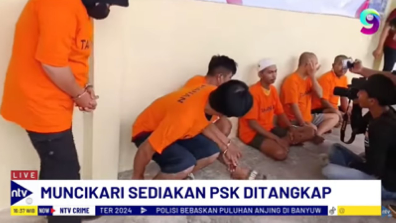 Para pelaku prostitusi berkedok warung pecel lele di Lampung Selatan ditangkap polisi