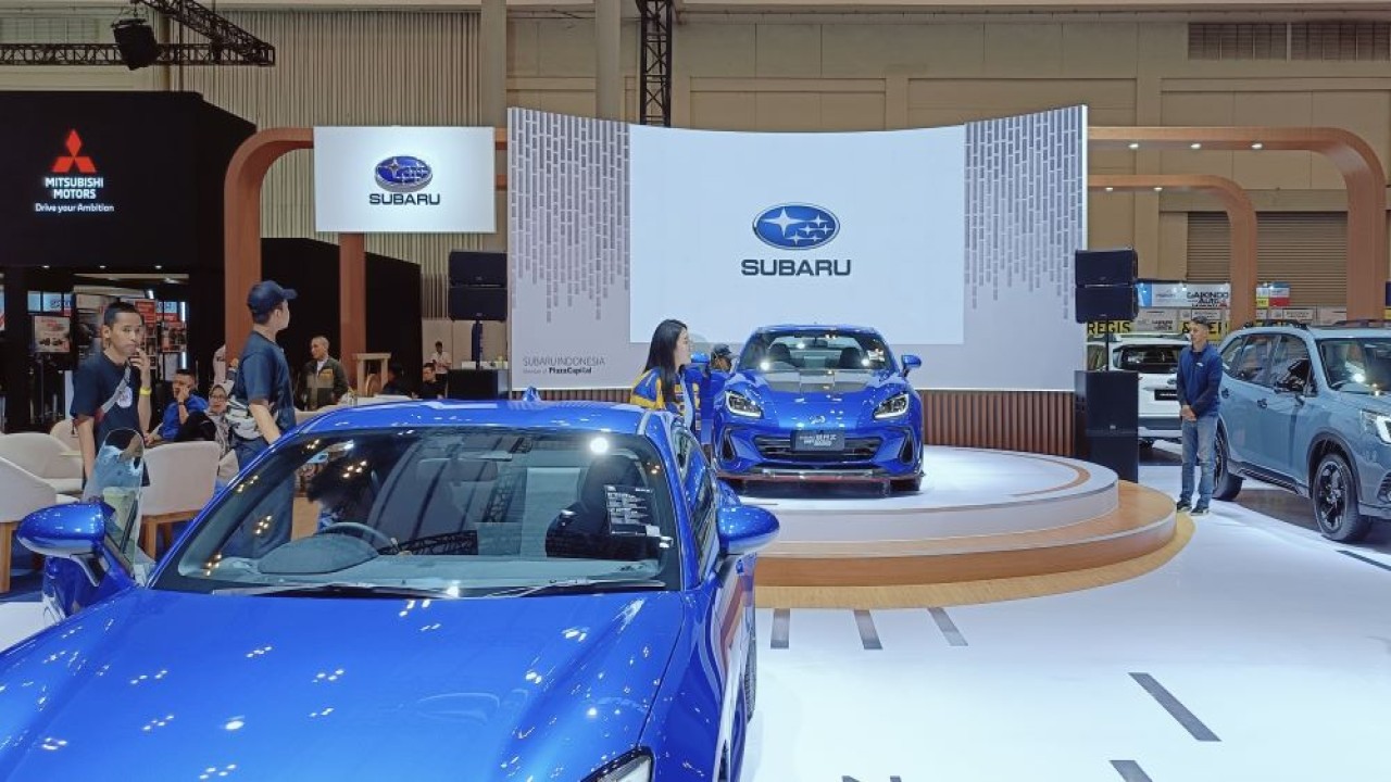 Subaru menghadirkan 6 kendaraan display. (Foto: Adiantoro/NTV)