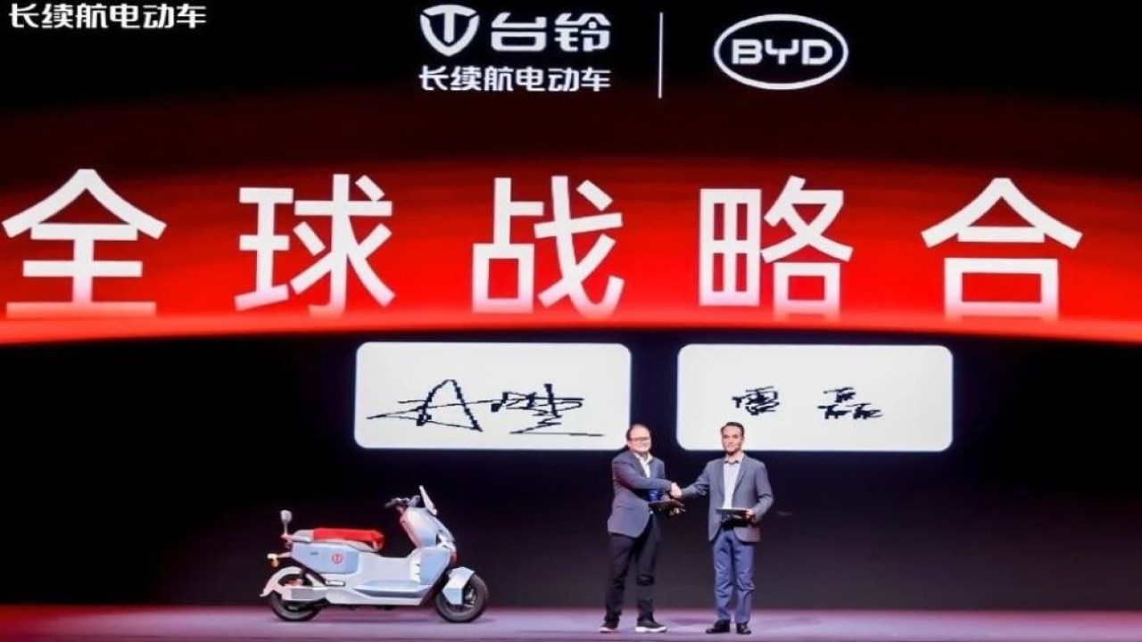 BYD mulai mengembangkan baterai untuk sepeda motor listrik Bersama TAILG. (Foto: Car News China)