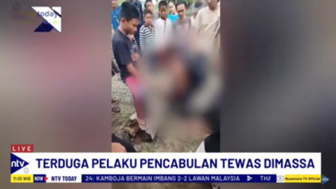 Pelaku pencabulan terhadap bocah di Palembang tewas dihajar massa