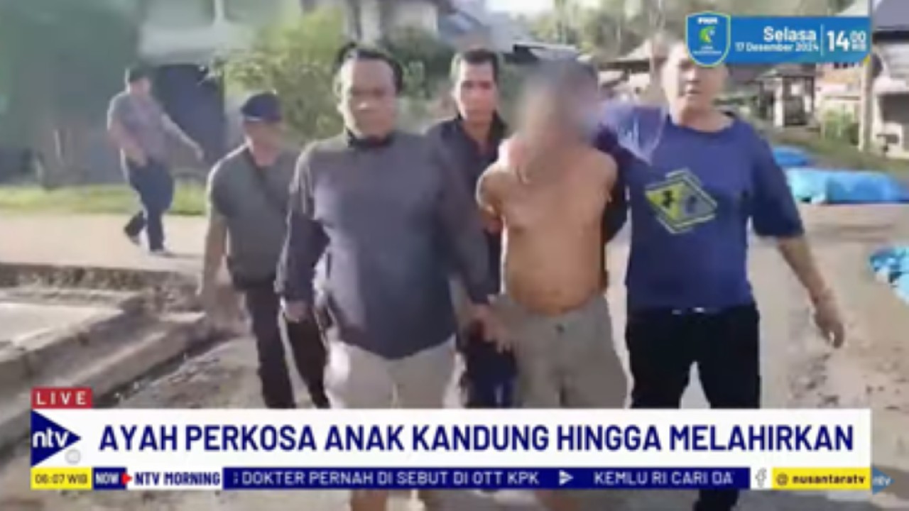 M (60) pelaku yang cabuli anaknya selama 22 tahun ditangkap polisi