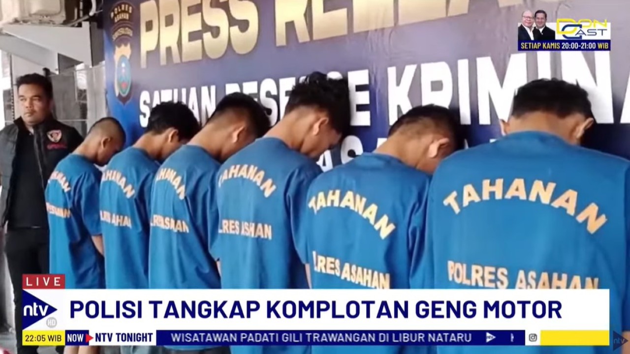 Sebanyak 7 orang anggota geng motor "Mafia Bangladesh" berhasil ditangkap Satreskrim Polres Asahan.