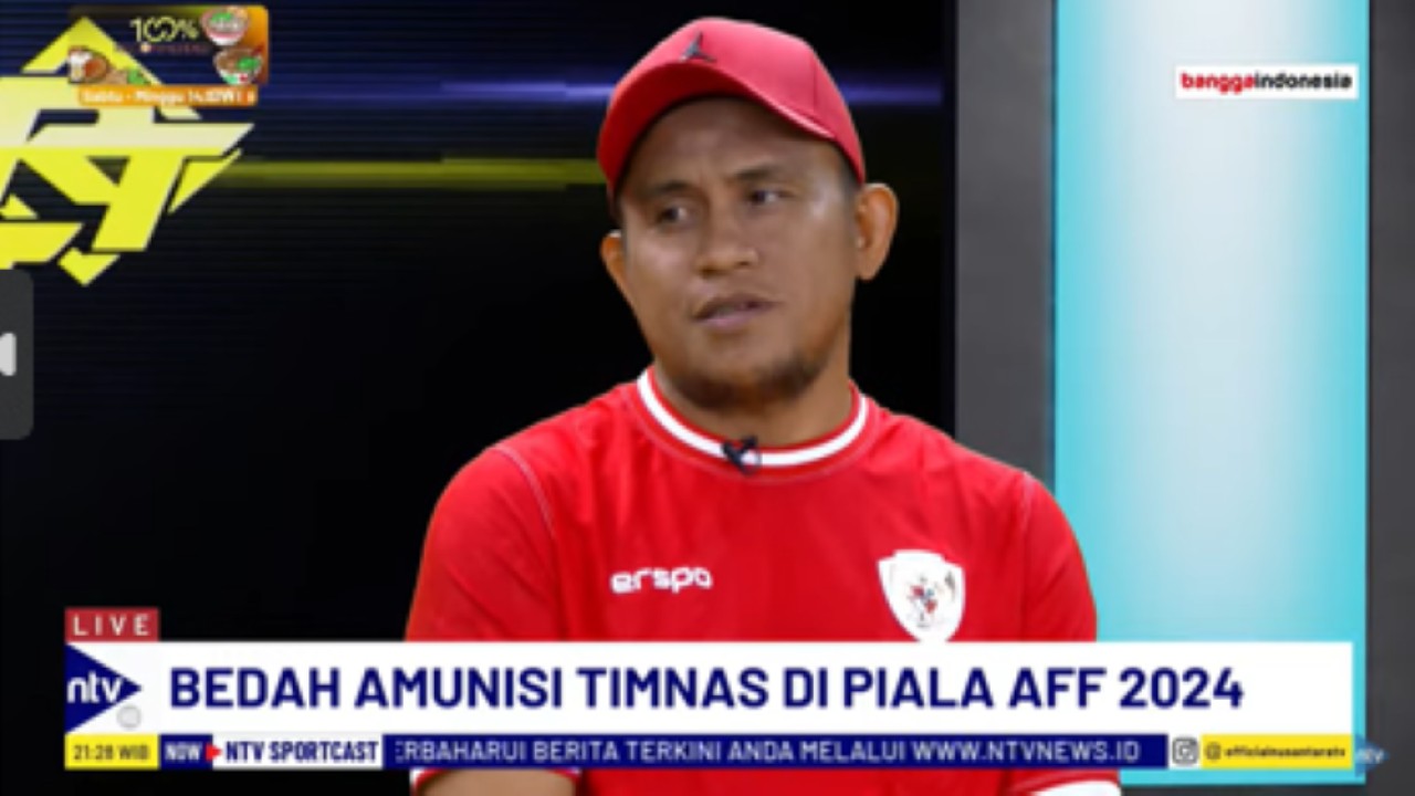 Mantan striker timnas, Ilham Jaya Kusuma/tangkapan layar NTV