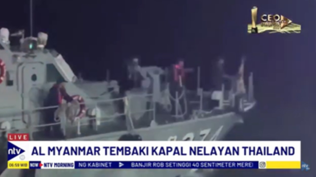 Angkatan Laut Myanmar tembaki kapal nelayan Thailand