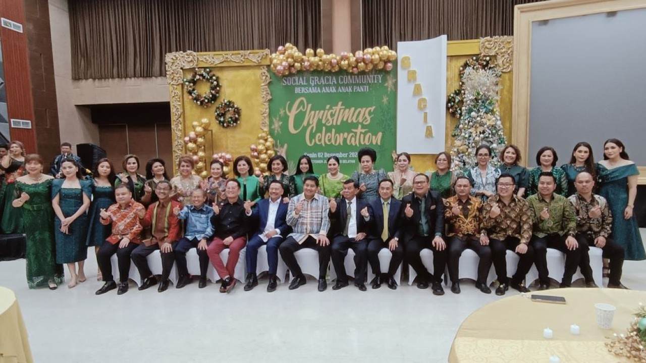 Perayaan Natal Social Gracia Community 2024 di NT Tower, Pulomas Selatan, Kayu Putih, Pulo Gadung, Jakarta Timur (Jaktim), pada Senin, 2 Desember 2024. (Foto: Adiantoro/NTV)