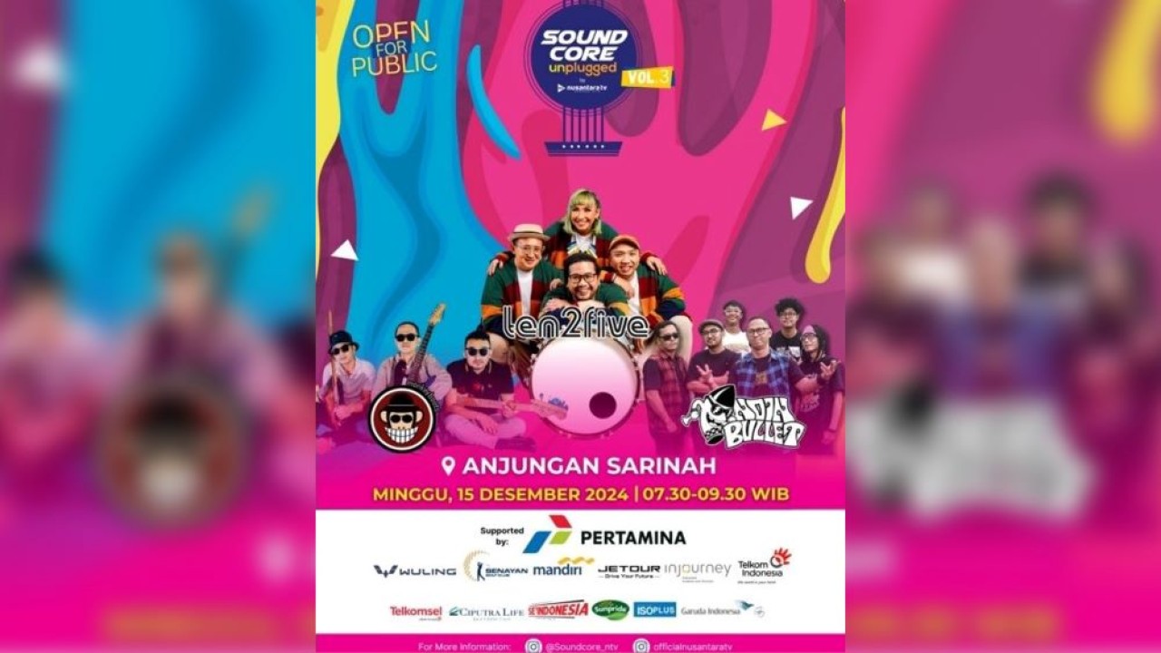 Nusantara TV menggelar NTV Fun Run dan konser musik Soundcore Unplugged di arena Car Free Day (CFD) dalam rangka ulang tahun ke-9.