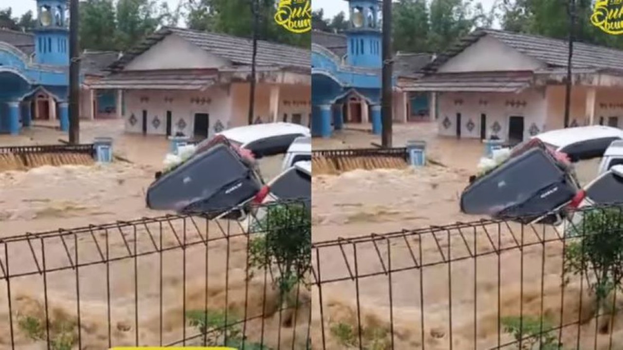 Sukabumi dilanda banjir hebat. (Foto: Istimewa)