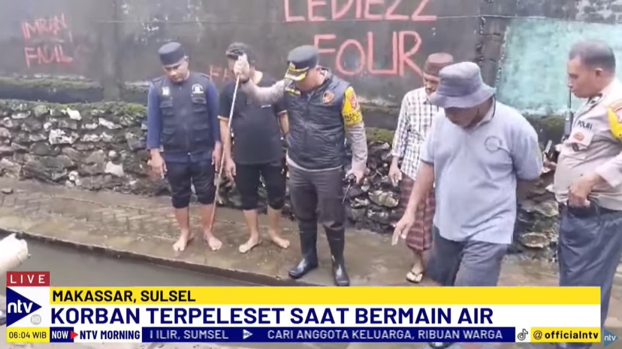 Bocah 8 tahun di Makassar tewas terseret arus drainase