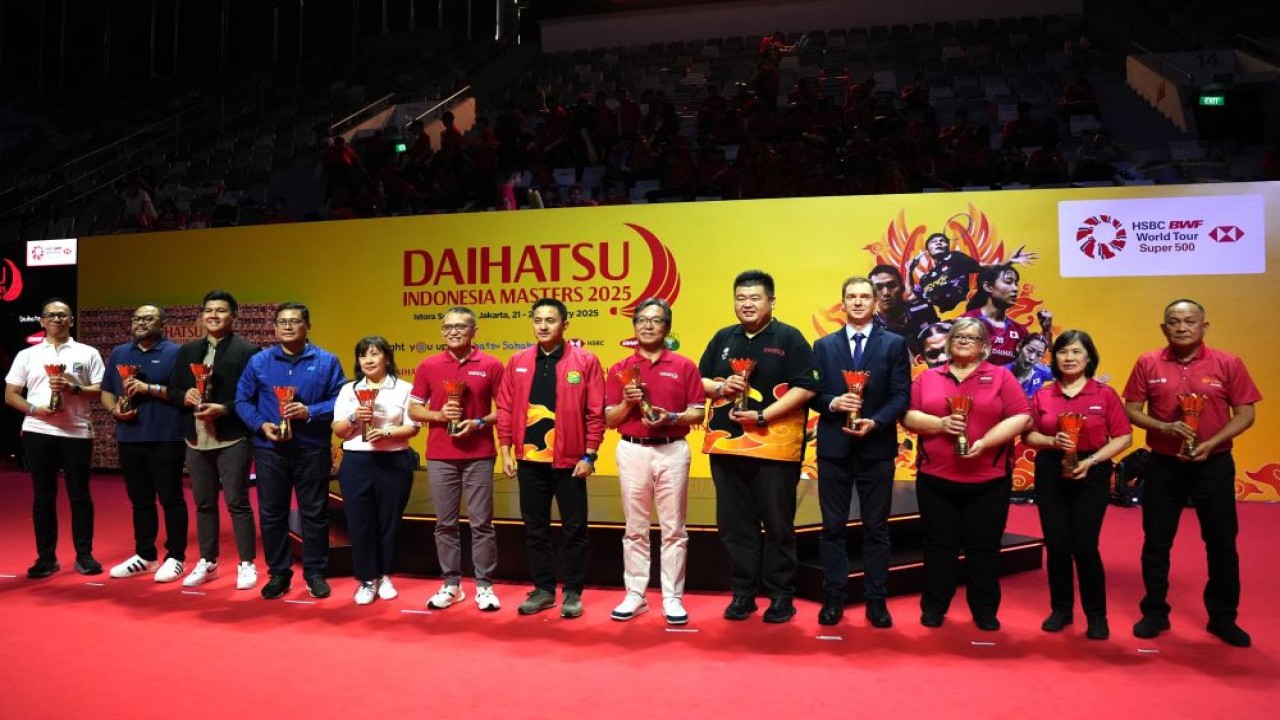 Apresiasi PBSI kepada merek sponsor dan BWF, khususnya konsistensi dukungan Daihatsu di bulu tangkis Indonesia Masters 8 tahun berturut-turut sejak 2018. (Foto: Istimewa)