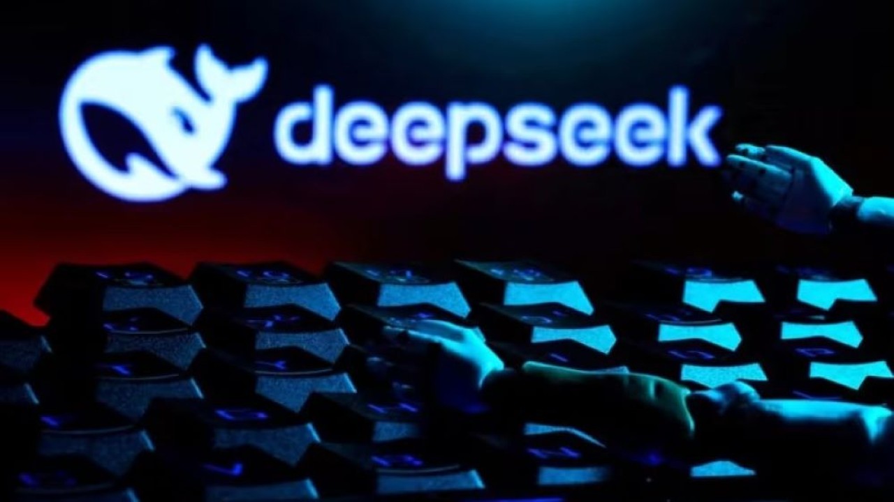 Logo DeepSeek terlihat dalam ilustrasi yang diambil pada 27 Januari 2025. (Foto: REUTERS/Dado Ruvic/Ilustrasi/Foto File)