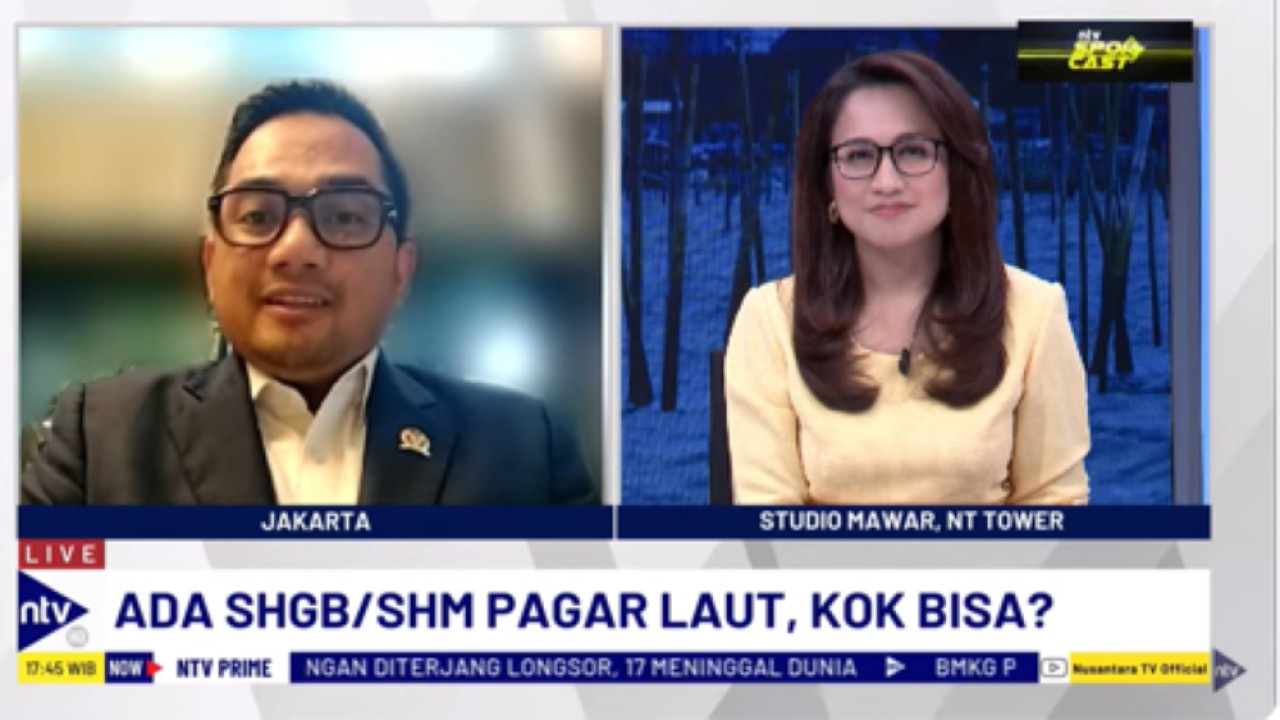 Ketua Komisi II DPR RI Muhammad Rifqinizamy Karsayuda dalam Dialog NTV Prime di Nusantara TV