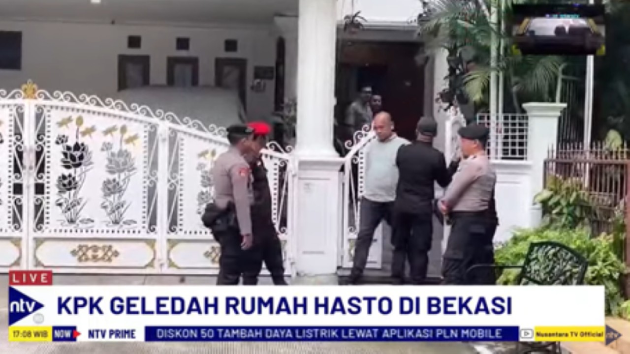 Rumah Sekjen PDIP Hasto Kristiyanto digeledah Penyidik KPK