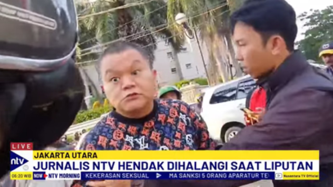 Pengendara terlibat kecelakaan di Ancol diduga halangi jurnalis NTV saat melakukan liputan