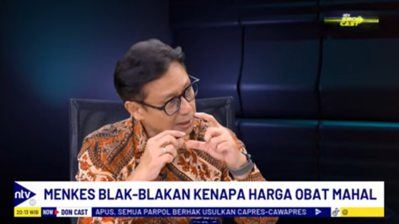 Menteri Kesehatan Budi Gunadi Sadikin dalam acara DonCast di Nusantara TV/tangkapan layar NTV