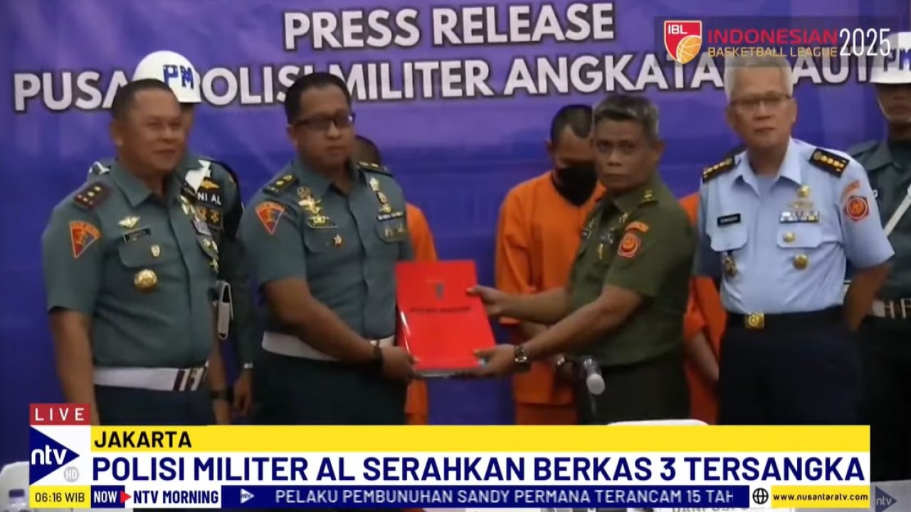 Puspomal menyerahkan berkas kasus penembakan bos rental mobil ke Oditur Militer.