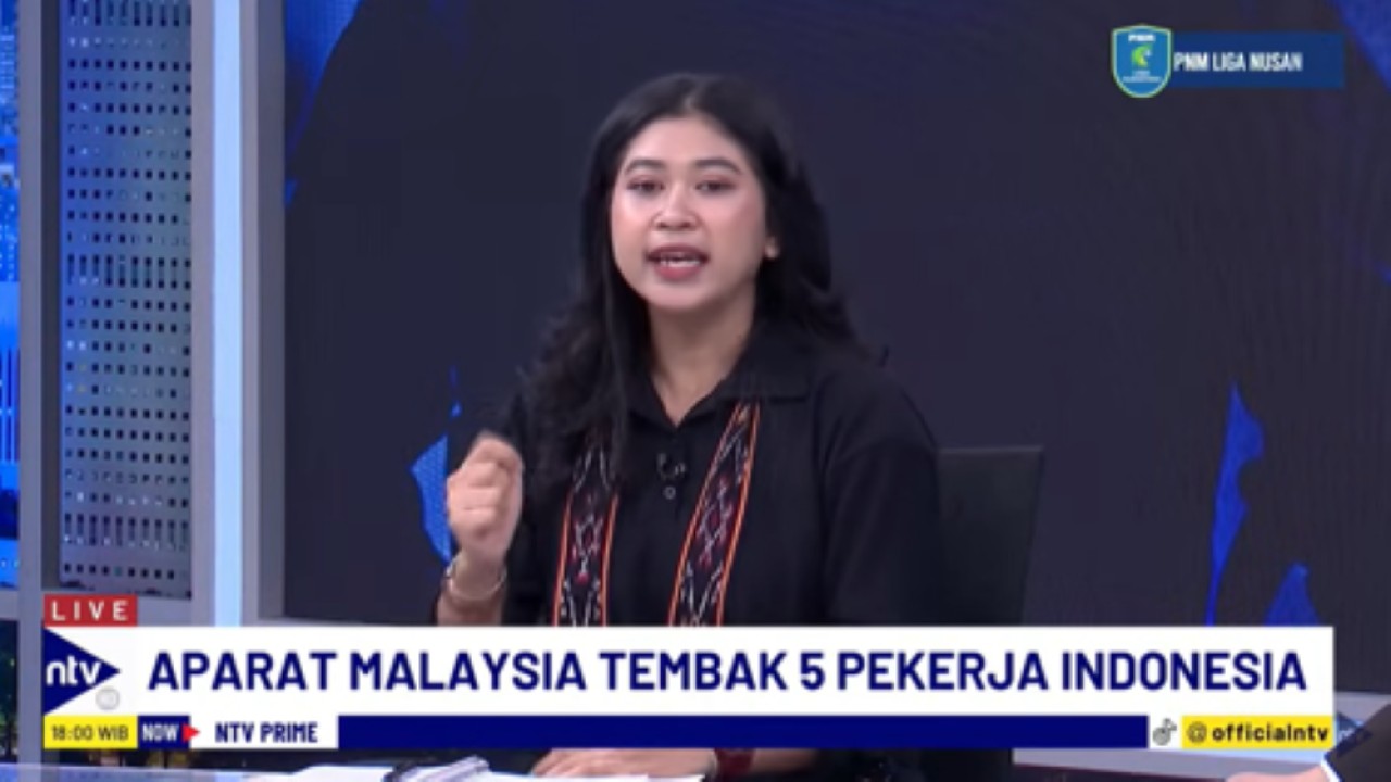 Koordinator Publikasi Migrant care Trisna Dwi Yuni Aresta dalam Dialog NTV Prime di Nusantara TV