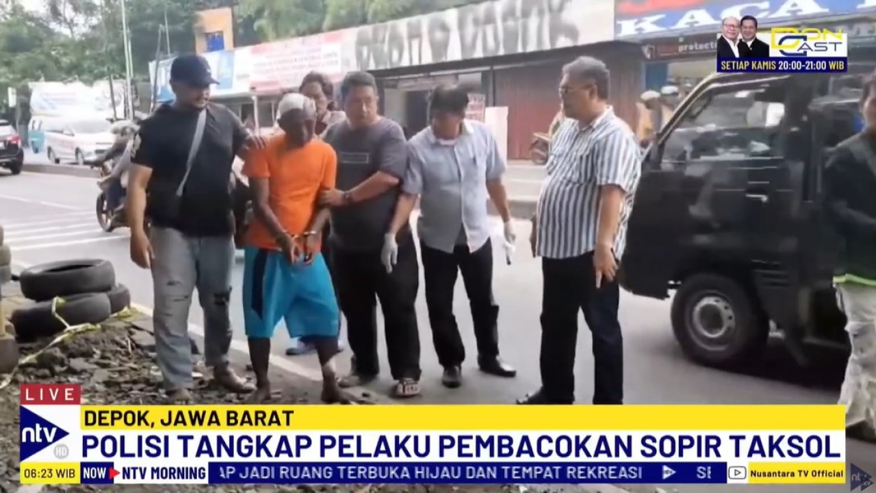 Polisi berhasil menangkap pelaku pembunuhan terhadap sopir taksi online di Jalan Raya Ciputat-Parung, Bojongsari, Kota Depok, Jawa Barat.