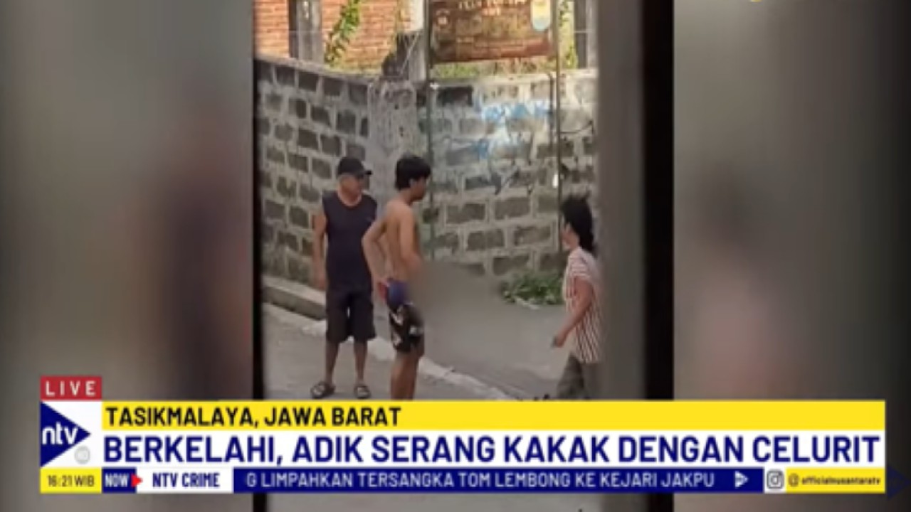 Seorang adik di Tasikmalaya tega membacok kakak kandungnya pakai senjata tajam celurit