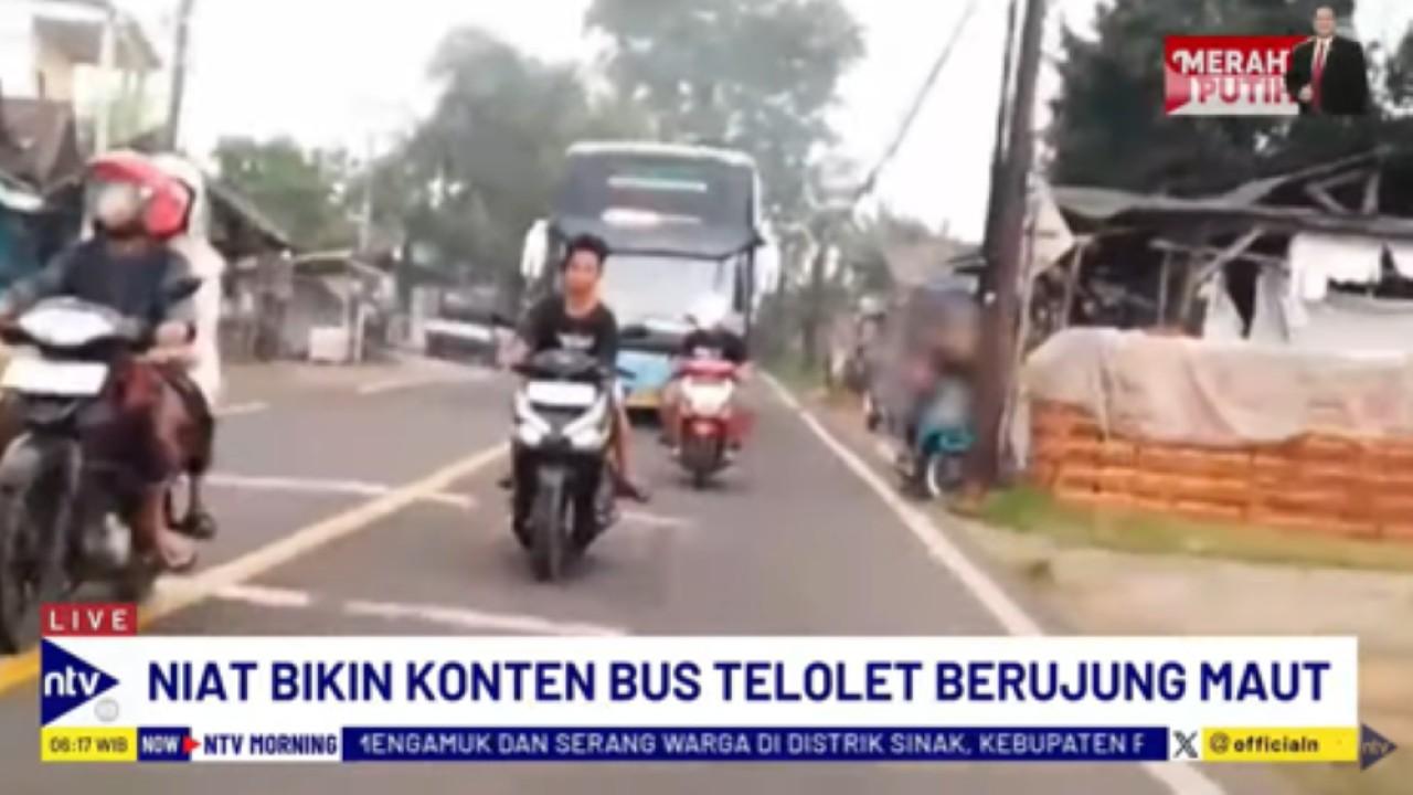 MS bocah usia 6 tahun tewas terlindas bus saat ingin membuat konten