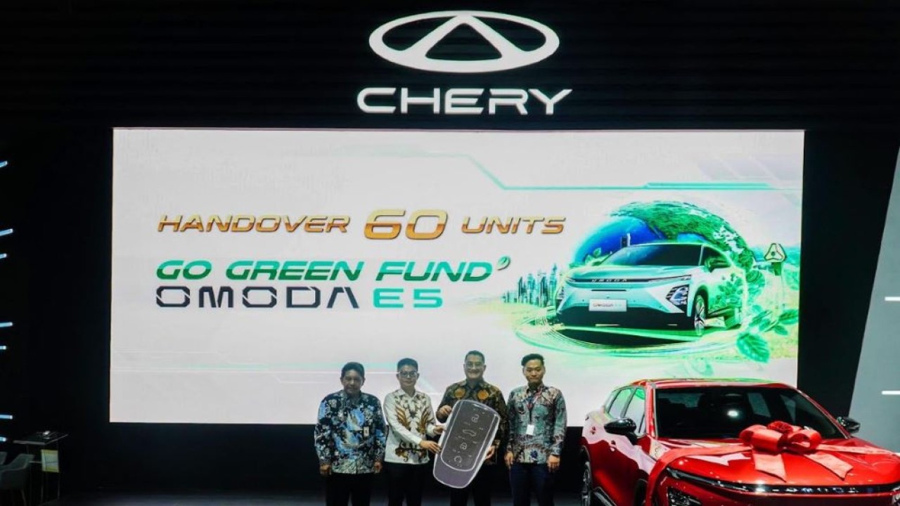 Pemberian 60 unit OMODA E5 menandai langkah awal dalam kolaborasi strategis antara Chery dan Bank BSI. (Foto: Istimewa/Adiantoro/NTV)