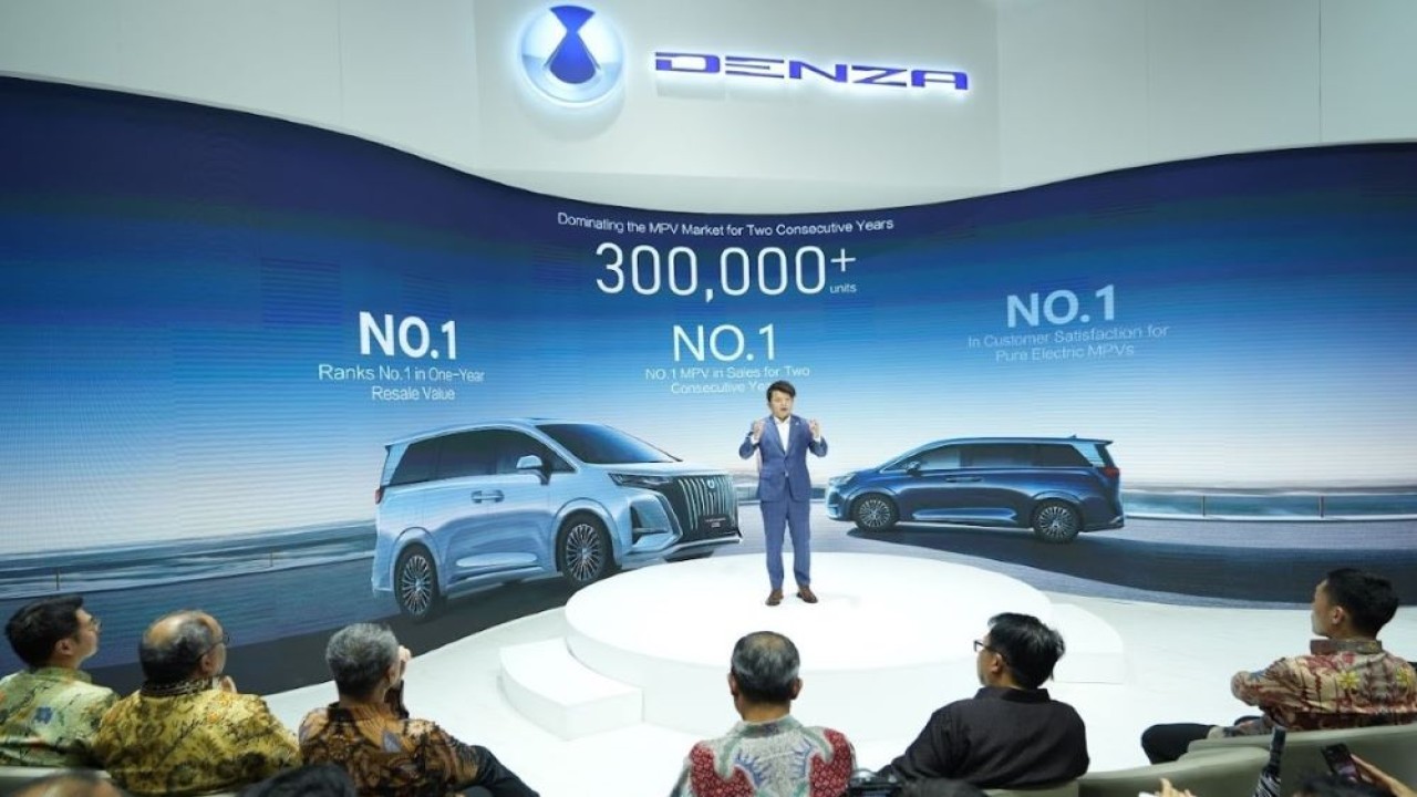 DENZA hadir untuk pertama kalinya di IIMS 2025, pada 13-23 Februari di Hall B3 booth E3, di JIExpo Kemayoran, Jakarta. (Foto: Istimewa/DENZA)