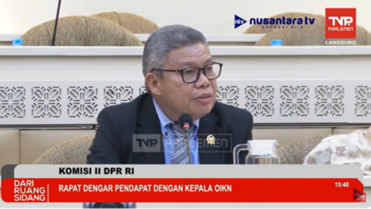 Anggota Komisi II Fraksi Golkar, Muhammad Taufan Pawe saat Rapat Dengar Pendapat dengan Kepala OIKN