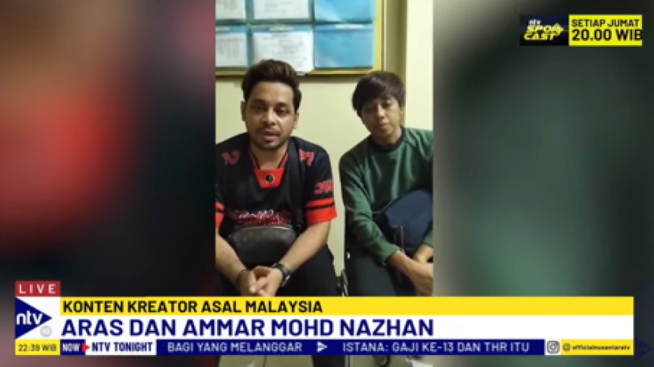 Tiktokers asal Malaysia Ammar Mohd Nzahan dan Aras akhirnya meminta maaf karena telah membuat konten palsu hilang di hutan Bandung