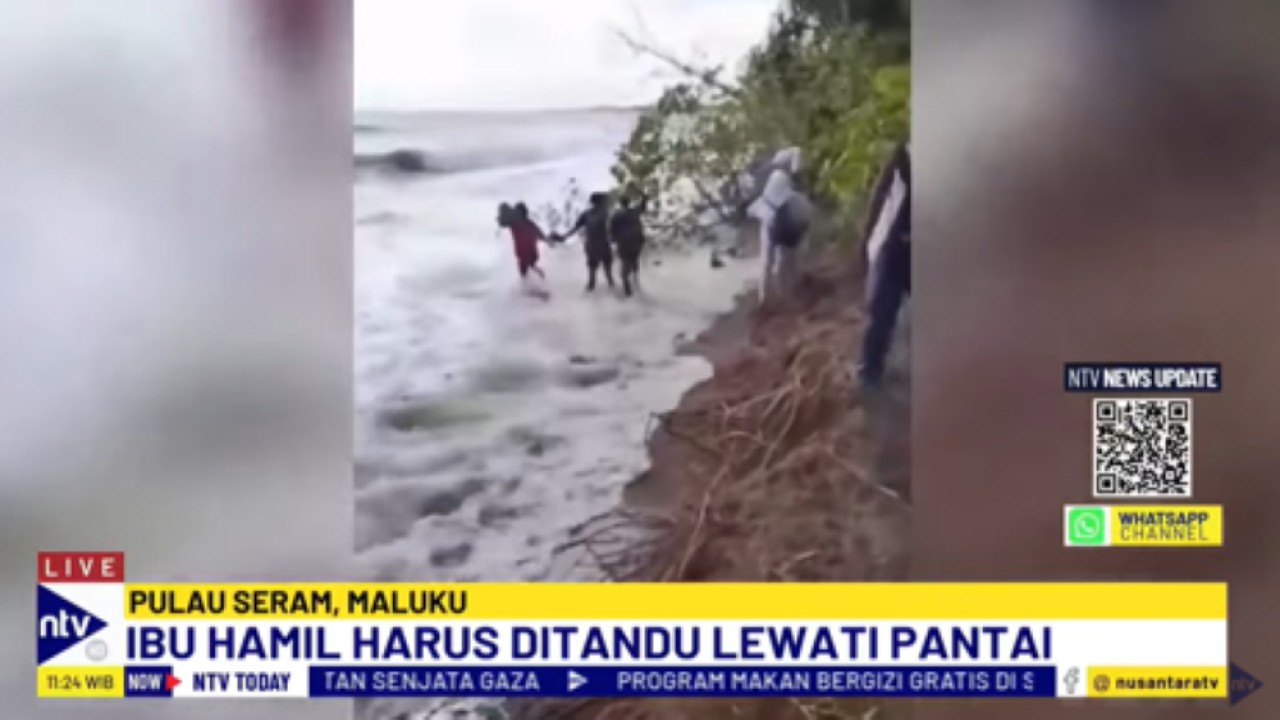 Pelajar dan warga Seram bagian timur Maluku setiap hari harus bertaruh nyawa mengadapi ancaman gelombang laut untuk beraktifitas